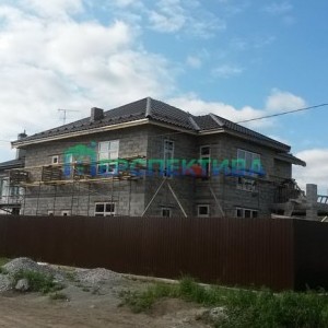 Строительство коттеджа, п. Солнечный. Район Курганово.