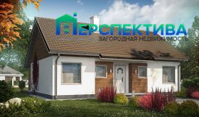 Одноэтажный дом из газобетона 82м